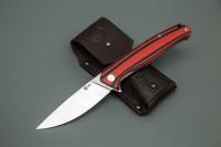 Нож Амур техноскладной ст.AUS-10рук.G10 черно-красная арт.66057  1